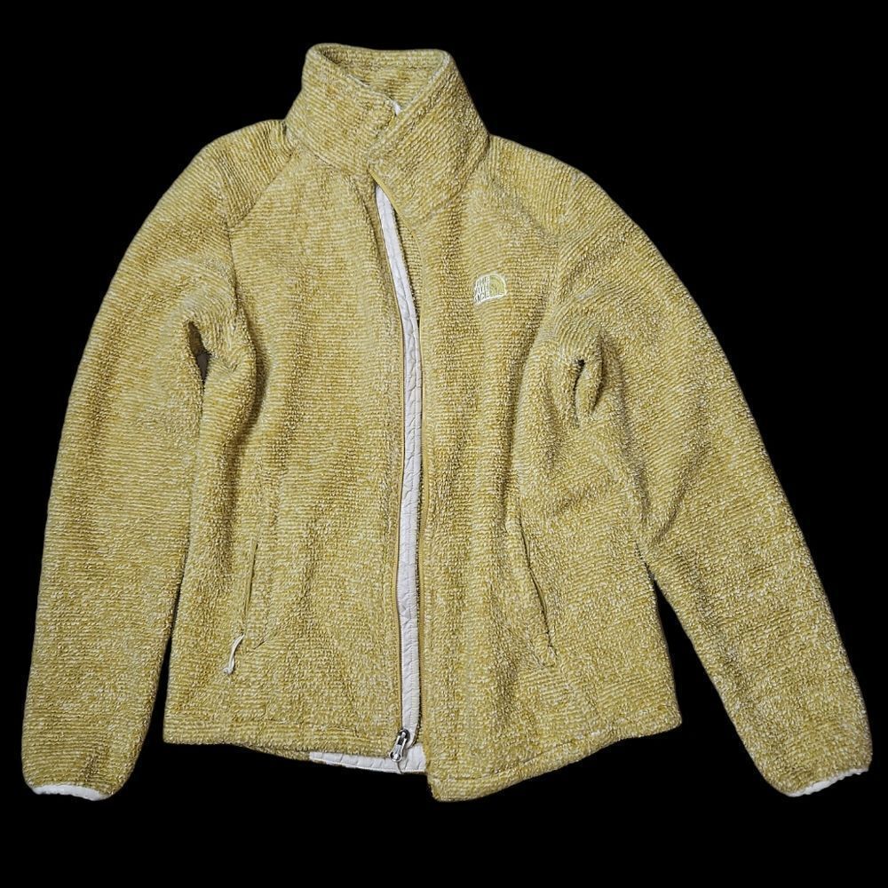 The North Face Womens Yellow Full Fleece Full Zip Jacket Osito